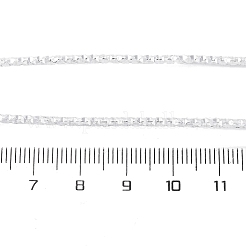 テクスチャード加工されたアルミニウムワイヤー  ジュエリー作り用のメタリック糸  ラウンド  銀  2mm  12ゲージ  約65.62フィート（20m）/ロール&nbsp;AW-NH0001-01A-01