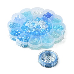 DIY Acrylic & ABS Plastic Imitation Pearl Beads Bracelets Jewelry Making Kits&nbsp;DIY-FS0006-24B