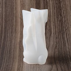 Diyのシリコーンキャンドル型  レジン型  UVレジン用  エポキシ樹脂ジュエリー作り  兎  5.2x6x11.1cm&nbsp;SIMO-H016-01D