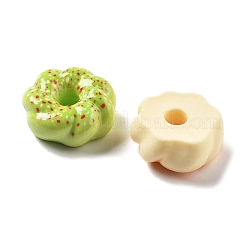 かわいいミニ漫画食品シリーズ樹脂カボション  ミックスカラー  ドーナツ  21.5x20x9.5mm&nbsp;CRES-I038-02A