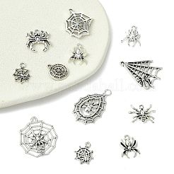 12pcs12スタイルチベットスタイルアロイペンダント  アンティークシルバー  14.5~34.5x13~27x2~3.5mm  穴：0.8~2.5mm  1個/スタイル&nbsp;FIND-FS0004-67