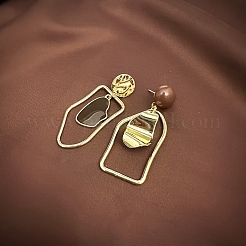 Nuggets Alloy Enamel Dangle Stud Earrings&nbsp;FS-WGBB78E-01