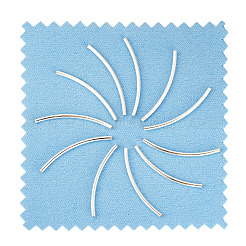 スターリングシルバーのカーブチューブビーズ10個925個  銀  30x1.5mm  穴：1mm&nbsp;STER-TA0001-42