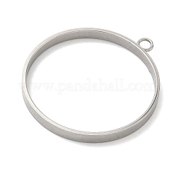 304 Stainless Steel Open Back Bezel Pendants&nbsp;STAS-B126-06G-P