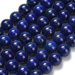 天然石ラピスラズリビーズ連売り  ラウンド  ラウンド  8.5mm  穴：1mm  約46個/連  15.35インチ（39cm）&nbsp;G-L642-B05-8mm