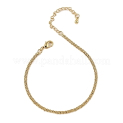 Brass Rope Chain Bracelets for Women&nbsp;BJEW-G735-08G