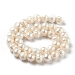 Natural Cultured Freshwater Pearl Beads Strands&nbsp;PEAR-L033-28-01