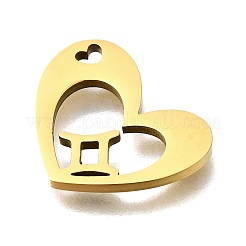 201 Stainless Steel Pendants&nbsp;STAS-A116-01G-03