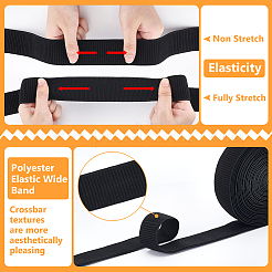 10 Yards Polyester Elastic Wide Band&nbsp;EW-BC0001-07A