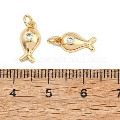 SHEGRACE Brass Clear Cubic Zirconia Charms&nbsp;XGRQ3P279-582G