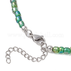 12Pcs 12 Colors Ocean Synthetic Turquoise Turtle with Glass Seed Beaded Necklaces for Women&nbsp;NJEW-JN05946