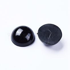プラスチック人形の目  クラフトアイ  工芸用  かぎ針編みのおもちゃとぬいぐるみ  半円  ブラック  10x4mm&nbsp;DIY-WH0134-59H