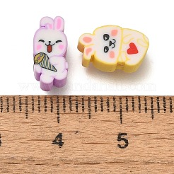 手作り樹脂粘土ビーズ  混合図形  8~11.5x5.5~10x4~4.5mm  穴：1.6~2mm&nbsp;CLAY-XCP0001-27