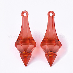 透明なアクリルパーツ  ミックスカラー  44x17.5x17.5mm  穴：3mm&nbsp;X-TACR-S133-027