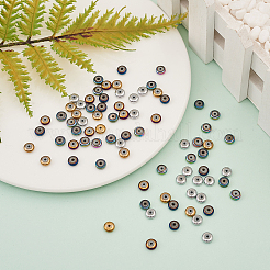 210Pcs 6 Colors PVD Vacuum Plating Non-magnetic Synthetic Hematite Beads&nbsp;G-CJ0001-45