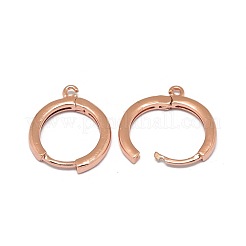 Brass Huggie Hoop Earring Findings&nbsp;PALLOY-F249-19RG