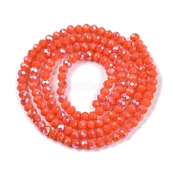 Electroplate Opaque Solid Color Glass Beads Strands&nbsp;LS-EGLA-A044-P3mm-L21