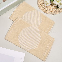 ポリエステルニーレット  ビスク  270x150x2.5mm&nbsp;AJEW-WH20121-12A