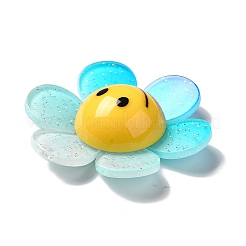 Acrylic Big Pendants with Glitter Powder&nbsp;MACR-M023-03E