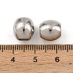変色しにくい304ステンレススチール製ヨーロピアンビーズ  バレル  大穴ビーズ  10x10mm  穴：5mm&nbsp;LS-STAS-E034-4