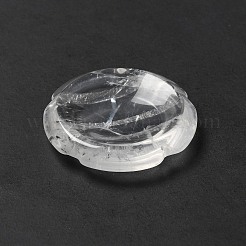 天然水晶 心配石  花の形  37.5~38x38x7~7.5mm&nbsp;G-E586-01V