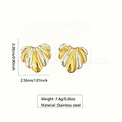 304 Stainless Steel Stud Earrings for Women&nbsp;WG72E41-01