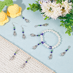 Robot Pendant Stitch Markers&nbsp;HJEW-AB00294