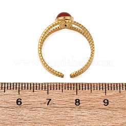 304 Stainless Steel Adjustable Open Cuff Rings&nbsp;RJEW-A071-13G