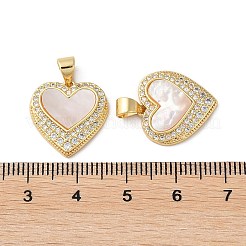 Brass Micro Pave Cubic Zirconia Pendants&nbsp;LS-KK-D057-14G
