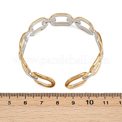 304 Stainless Steel Cuff Bangles for Women&nbsp;BJEW-G757-04GP