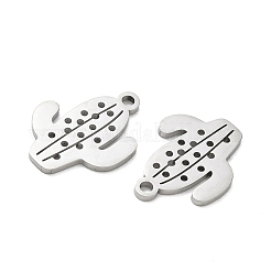 304ステンレスペンダント  サボテンチャーム  ステンレス鋼色  21x15x1.3mm  穴：1.8mm&nbsp;SA-CBAAC28-14P