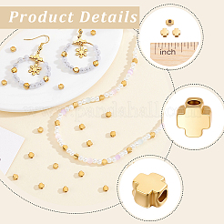 40Pcs 304 Stainless Steel Beads&nbsp;STAS-BBC0011-14