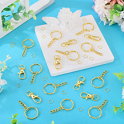 30Pcs Iron Split Key Rings&nbsp;FIND-TA0011-16