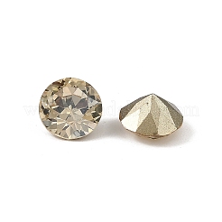 Glass Rhinestone Cabochons&nbsp;GLAA-A018-8mm-001GS