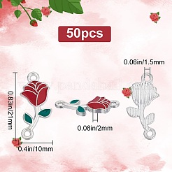 50Pcs Alloy Enamel Connector Charms&nbsp;FIND-SC0007-80