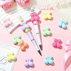 28Pcs 7 Colors Cherry Food Grade Eco-Friendly Silicone Focal Beads&nbsp;SIL-CJ0003-19