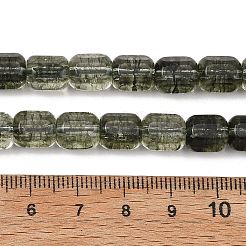 透明ガラスビーズ連売り  ファセットバレル  ダークスレートグレー  9x7.5x8mm  穴：1.2mm  約40個/連  14.37''（36.5センチメートル）&nbsp;GL-A001-01A-10