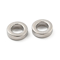 合金のスペーサービーズ  フラットリング  プラチナ  11x3mm  内径：7mm&nbsp;FIND-A039-01P