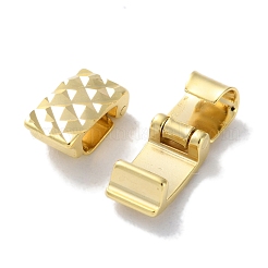 真鍮製時計バックル  カドミウムフリー＆鉛フリー  長方形  24KGP本金メッキ  10x5.5x4.5mm&nbsp;KK-F880-22G