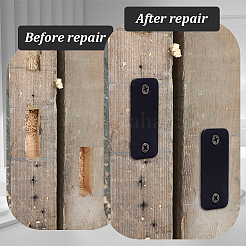 201 Stainless Steel Door Lock Hole Cover Plate&nbsp;DIY-WH0750-373A