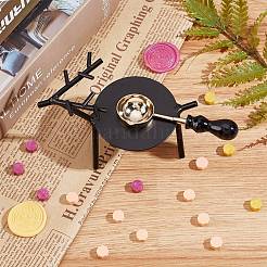 DIYワックスシーリングスタンプキット  鉄ワックス炉入り  真鍮スプーン  シーリングワックス粒子  パラフィンキャンドル  ミックスカラー  シーリングワックス粒子：0.9x0.9cm  3色  約170PCS /カラー  510個/セット&nbsp;DIY-CP0003-96A