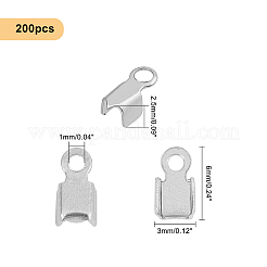304 Stainless Steel Folding Crimp Ends&nbsp;STAS-UN0009-33P
