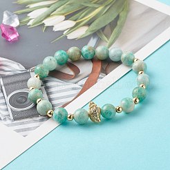Natural Amazonite Stretch Bracelets&nbsp;BJEW-PH02048