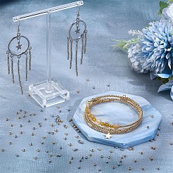 スペーサービーズラウンド真鍮  本物の金メッキと本物のプラチナメッキ  2.5mm  穴：1mm  1000個/セット&nbsp;KK-PH0013-75C