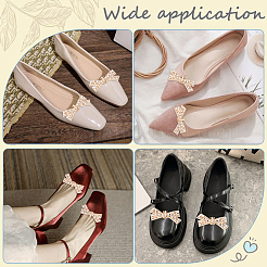 2Pcs Bowknot Alloy Rhinestone Shoe Decorations&nbsp;FIND-CP0002-26B