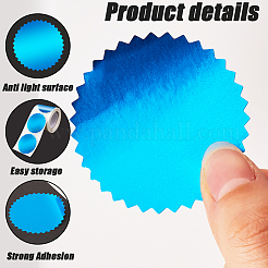 Paper Self-Adhesive Serrated Edge Awards Blank Stickers&nbsp;DIY-WH0504-151D