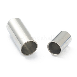 変色しにくい304ステンレススチール製のマグネット留め具と接着端  コラム  ステンレス鋼色  16x6mm  穴：4mm&nbsp;STAS-O148-06B