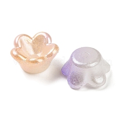 ABSプラスチックビーズキャップ  花  ミックスカラー  8x8x4mm  穴：1.2mm&nbsp;KY-G034-01