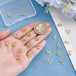 24Pcs 2 Sets Ion Plating(IP) 304 Stainless Steel Charms&nbsp;STAS-ME0003-56