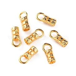真鍮製コードエンドパーツ  穴付きエンドキャップ  鞄・布作り用品  コラム  14KGP本金メッキ  9x4x3mm  穴：2.5mm  内径：2mm&nbsp;FIND-WH0056-88B-G